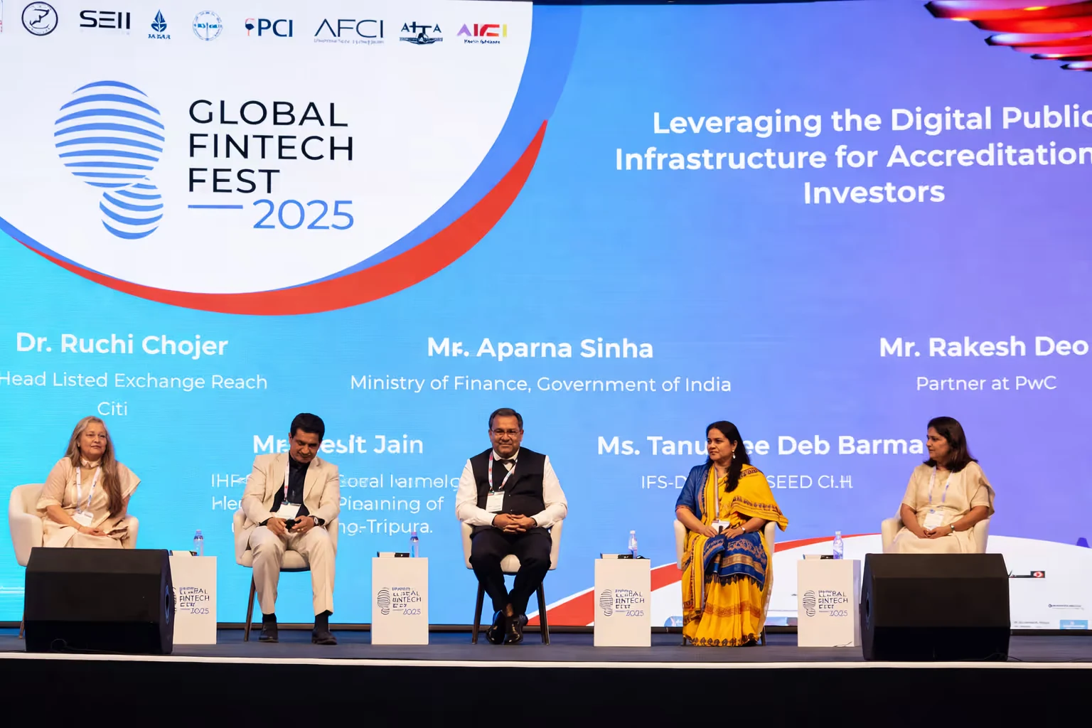 Expansive convention centre hall hosting the Global Fintech Fest, thousands of delegates and hundreds of exhibitors