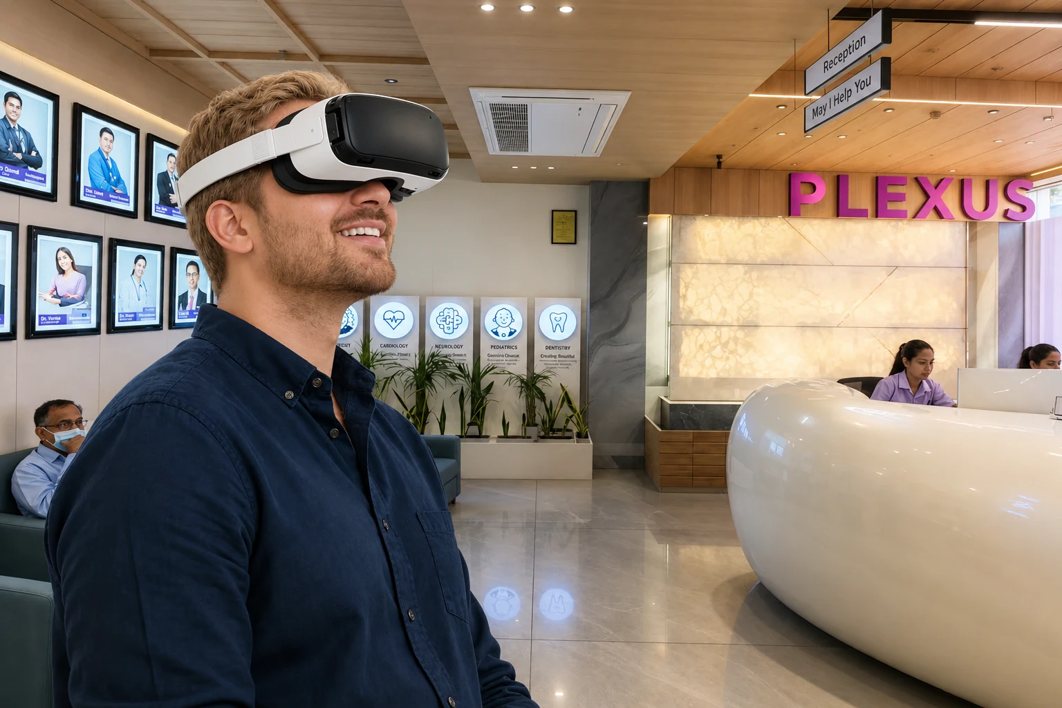 A 360° virtual tour of Plexus Medcare Hospital, open 24/7: Drone aerial entry