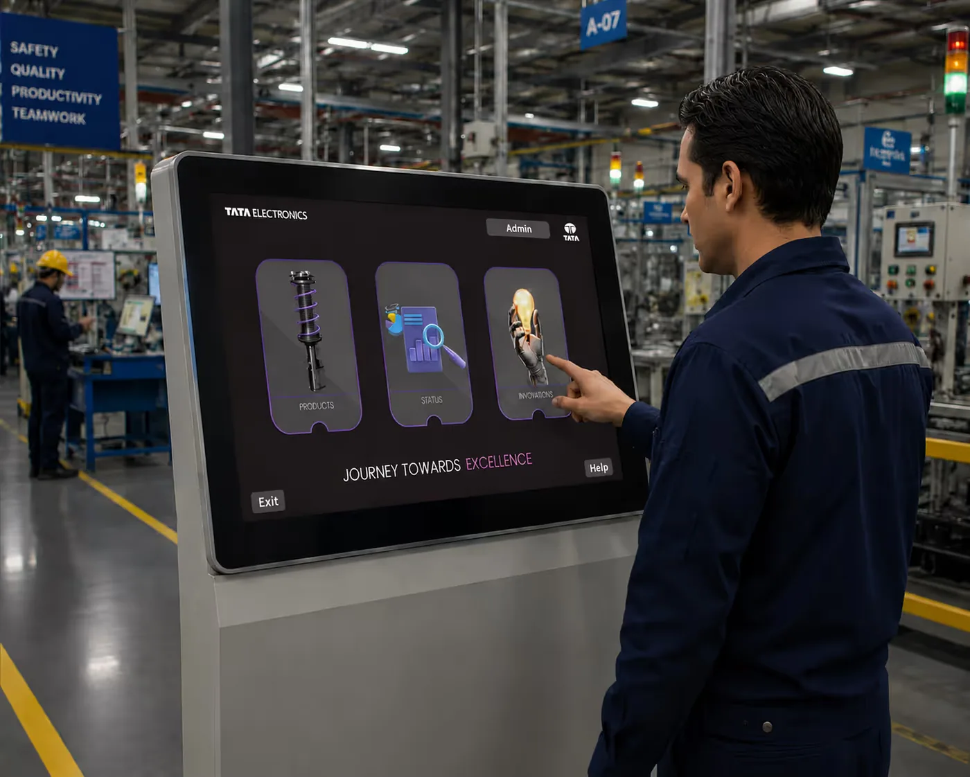 An offline 3D touchscreen platform for the Tata Electronics experience centre: Summary