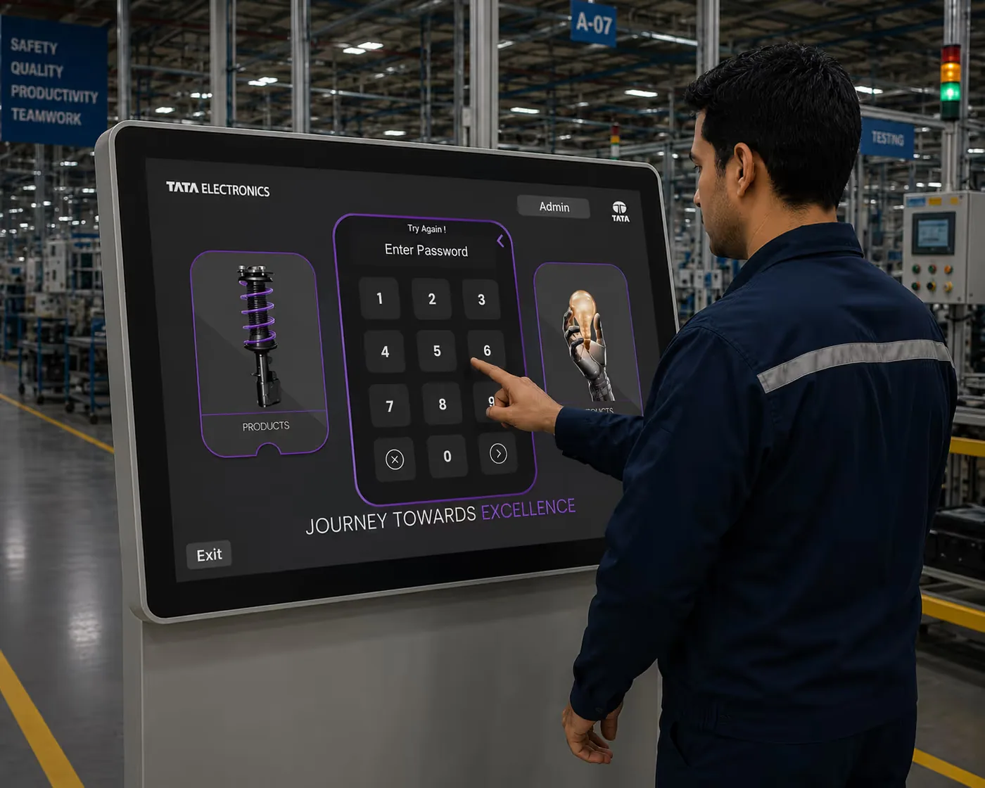 An offline 3D touchscreen platform for the Tata Electronics experience centre: Offline innovation deck viewer
