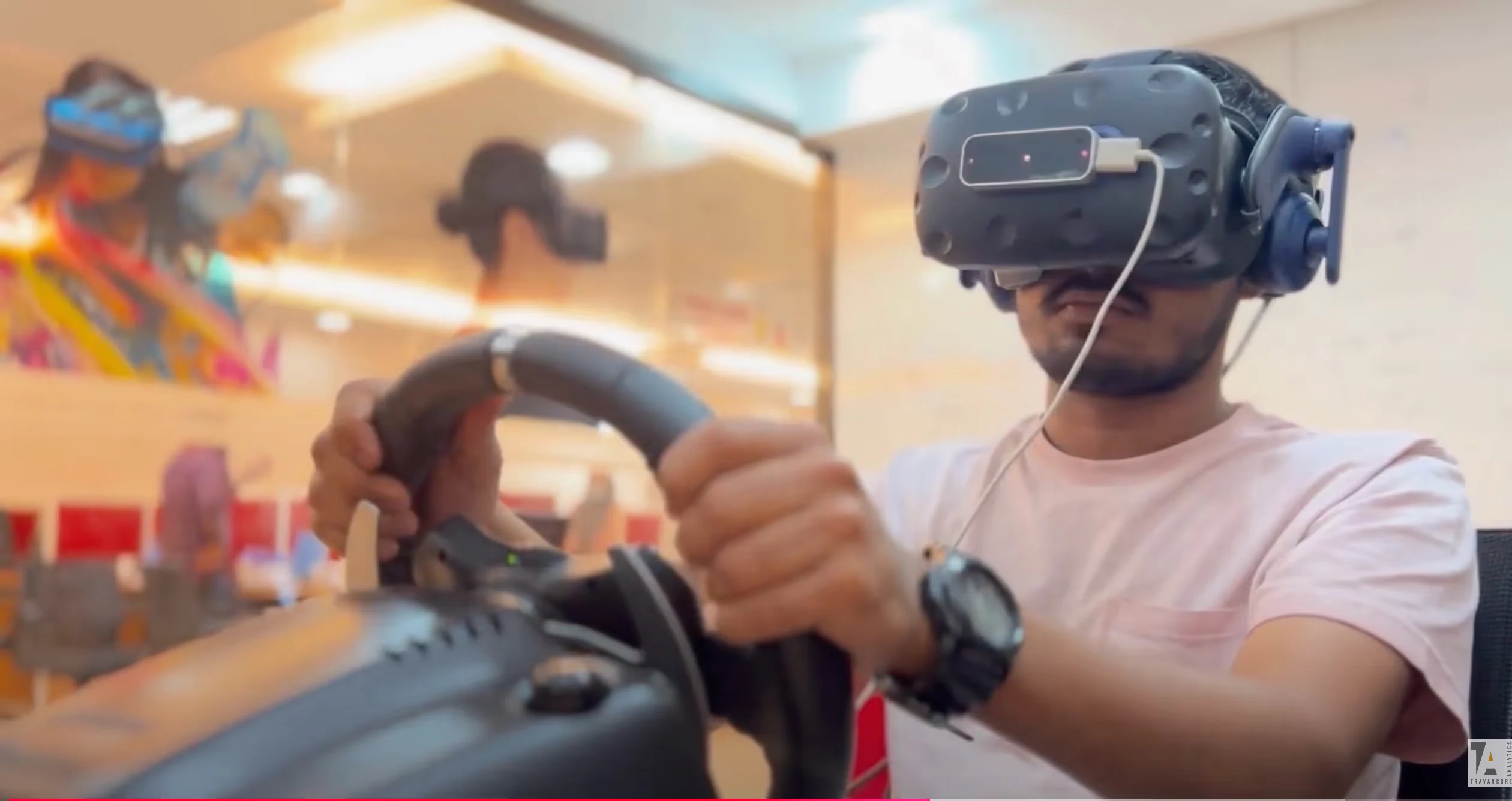 VR forklift training with a real forklift controller: Session replay