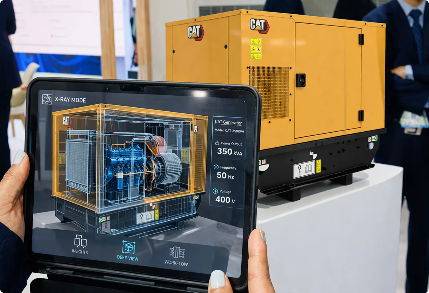 AR and VR sales demos for generator manufacturers