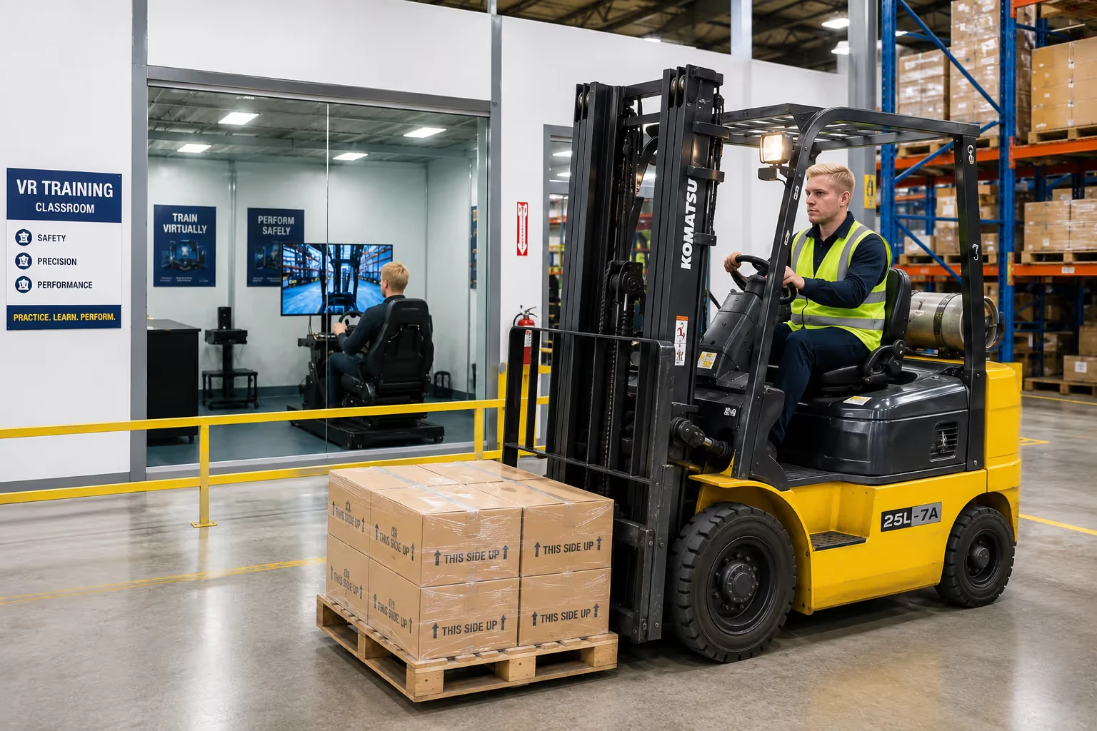 How a training institution uses high-fidelity VR for forklift operator training: Results