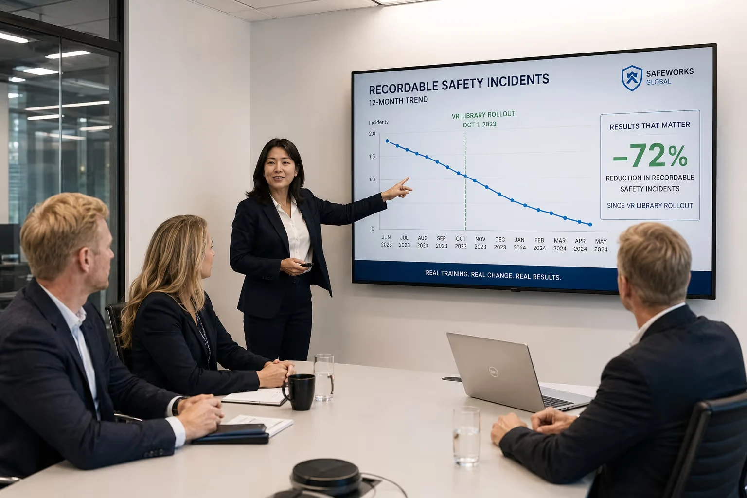 How a heavy industry conglomerate rolled out a 17-module VR safety library: Results