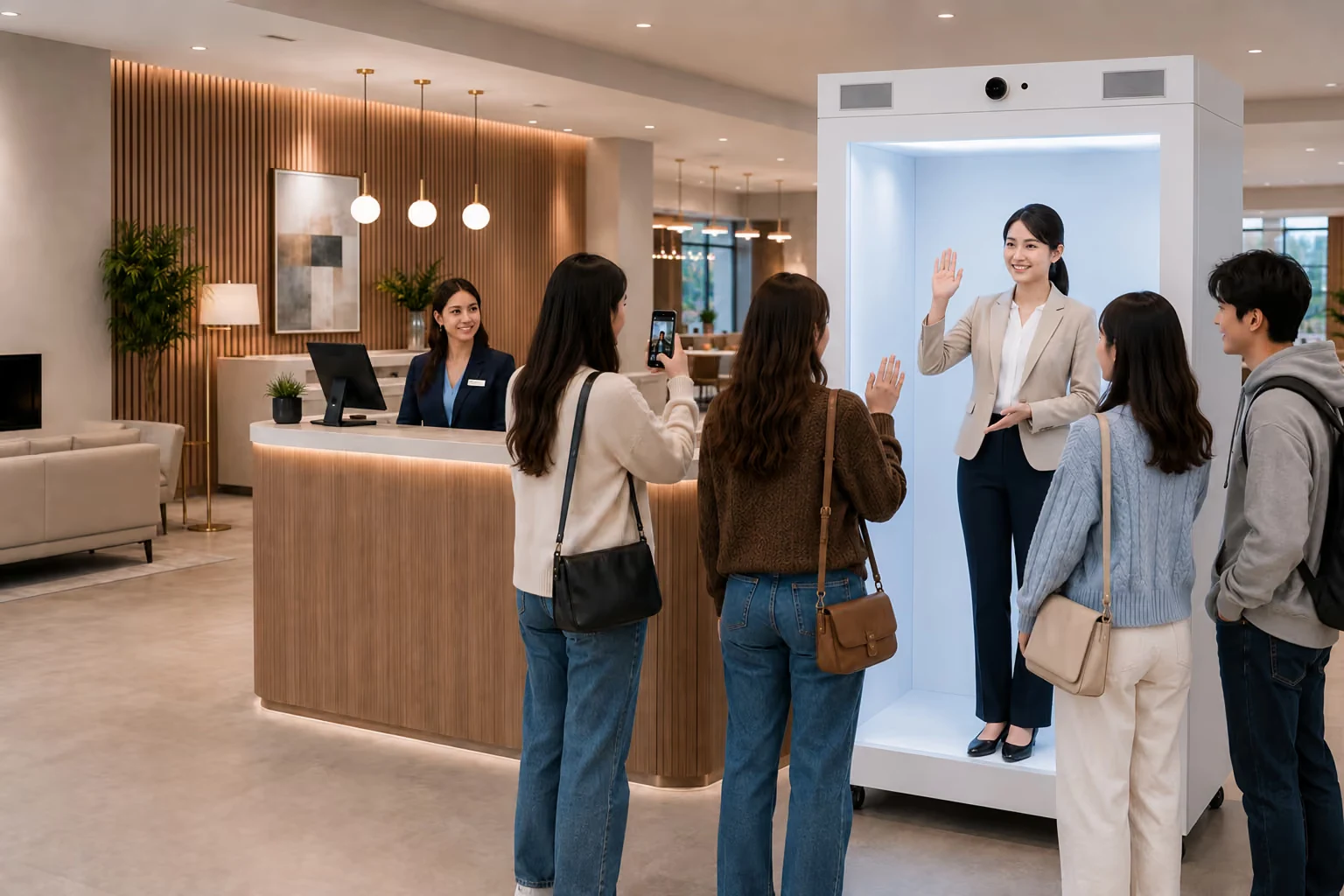 How a Nordic hotel operator uses an AI hologram receptionist for check-in: What they did: an AI receptionist with a human backup