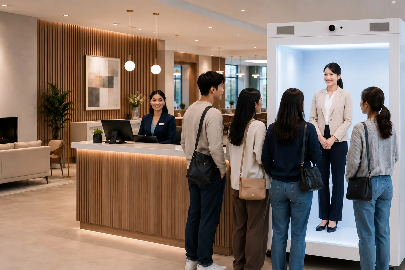 How a Nordic hotel operator uses an AI hologram receptionist for check-in: How it works