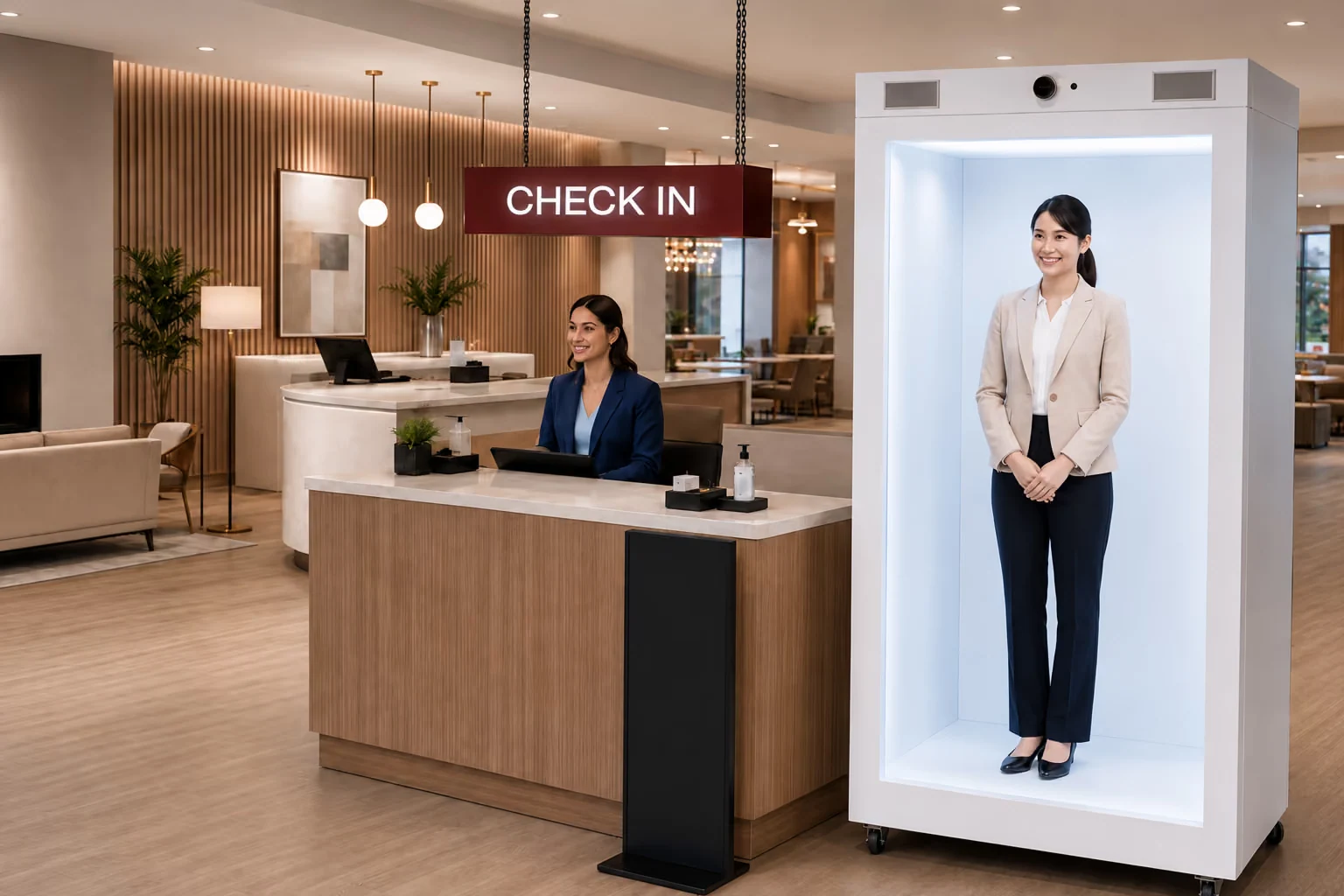 How a Nordic hotel operator uses an AI hologram receptionist for check-in: Results