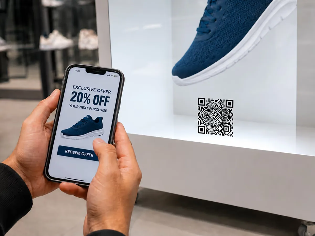 How a global footwear brand uses a hologram display in its flagship store: How it works
