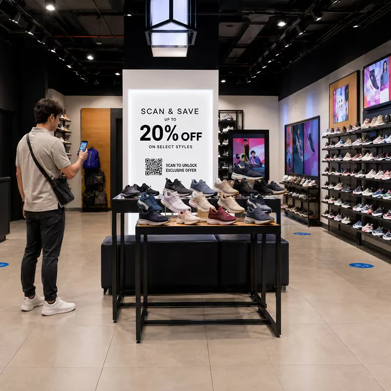 How a global footwear brand uses a hologram display in its flagship store: Results