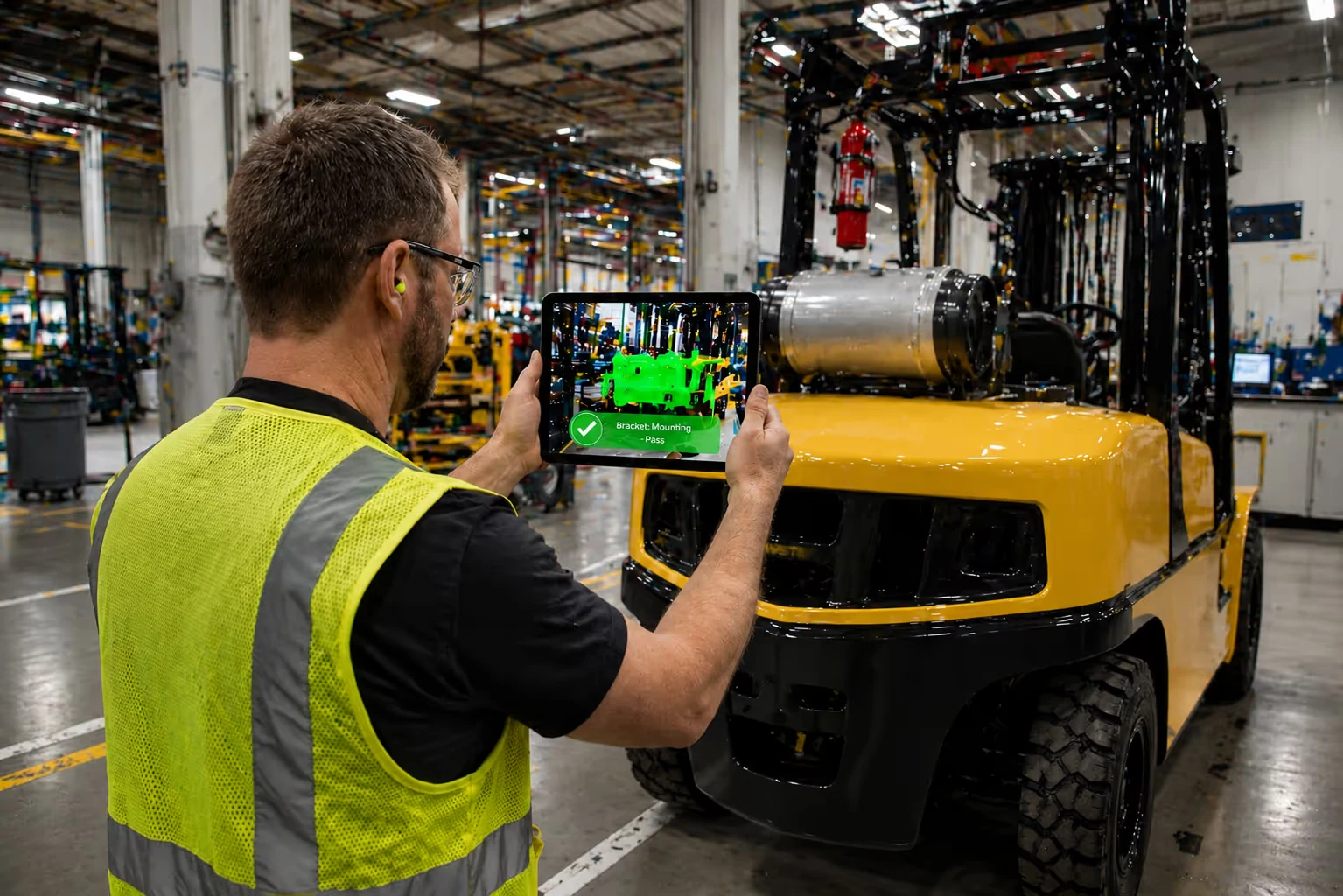 How a forklift manufacturer cut weldment inspection from hours to minutes with tablet AR: The situation: frame inspection was holding up the line