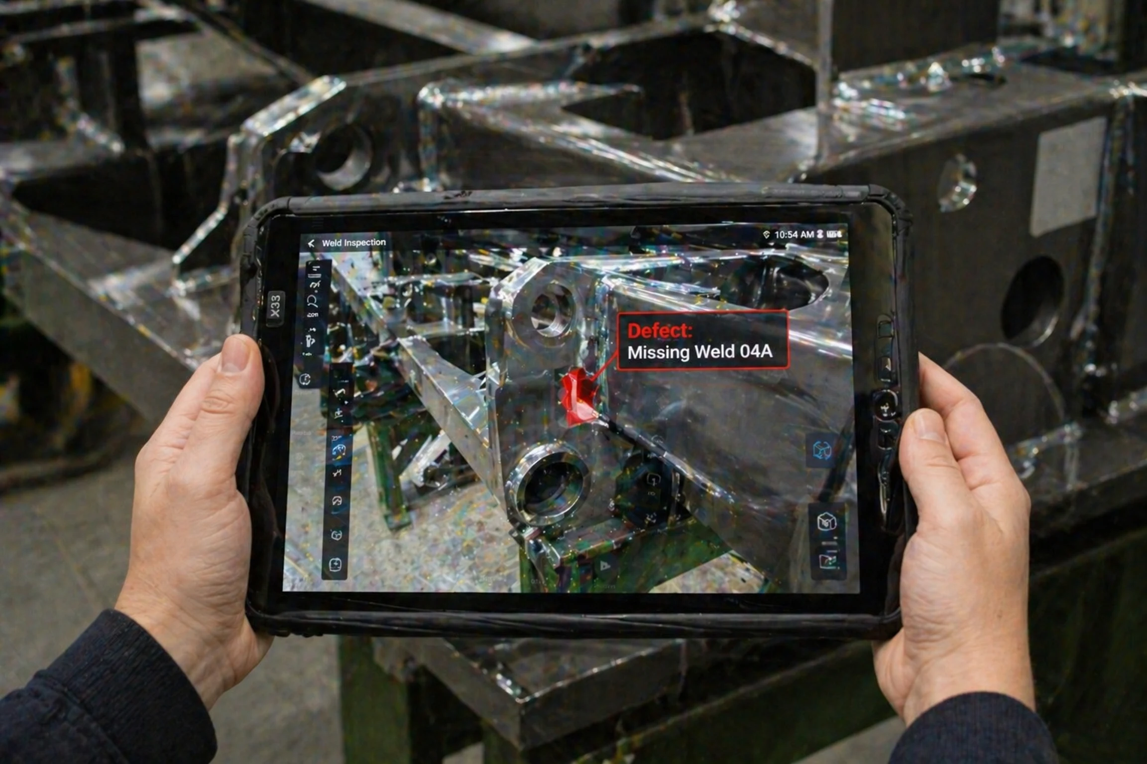 How a forklift manufacturer cut weldment inspection from hours to minutes with tablet AR: How it works