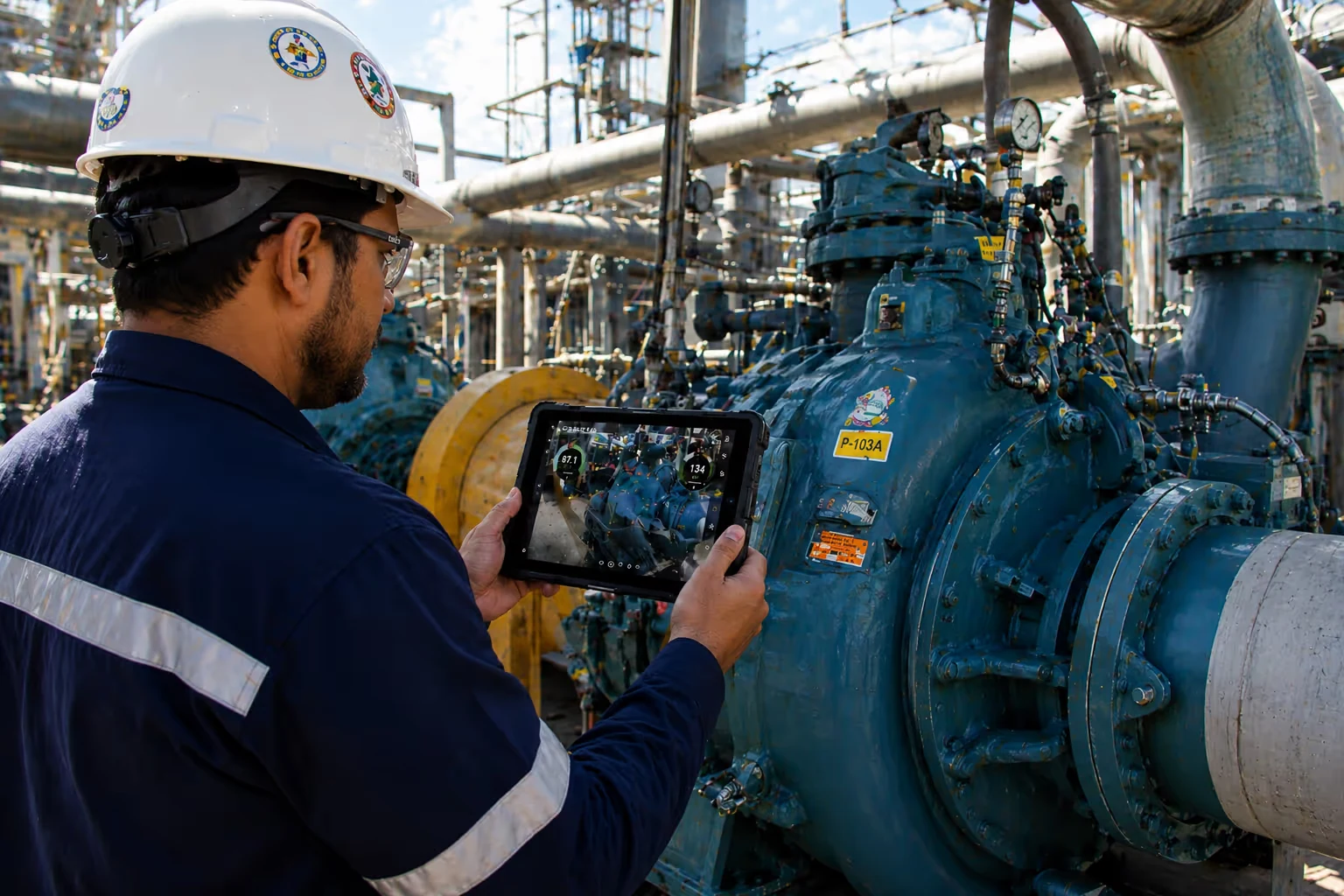 How a heavy industries manufacturer cut patrol inspection time by 90% with tablet AR: The situation: patrol inspections on paper