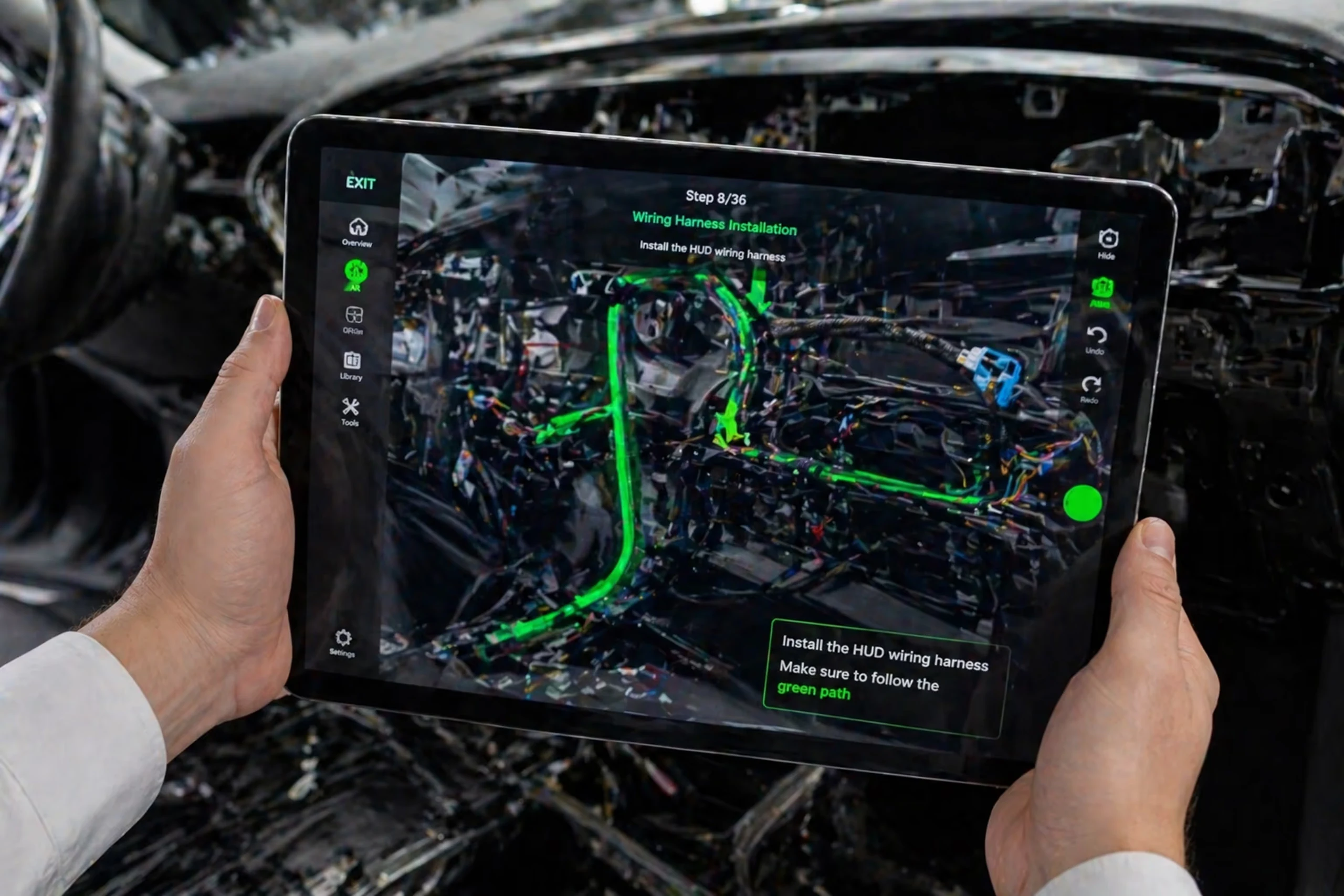 How a premium automaker uses tablet AR for quality checks on the assembly line: The situation: quality checks that stopped the flow