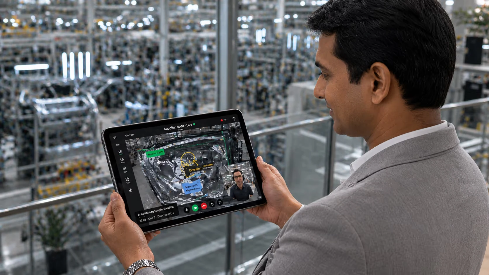 How a premium automaker uses tablet AR for quality checks on the assembly line: How it works