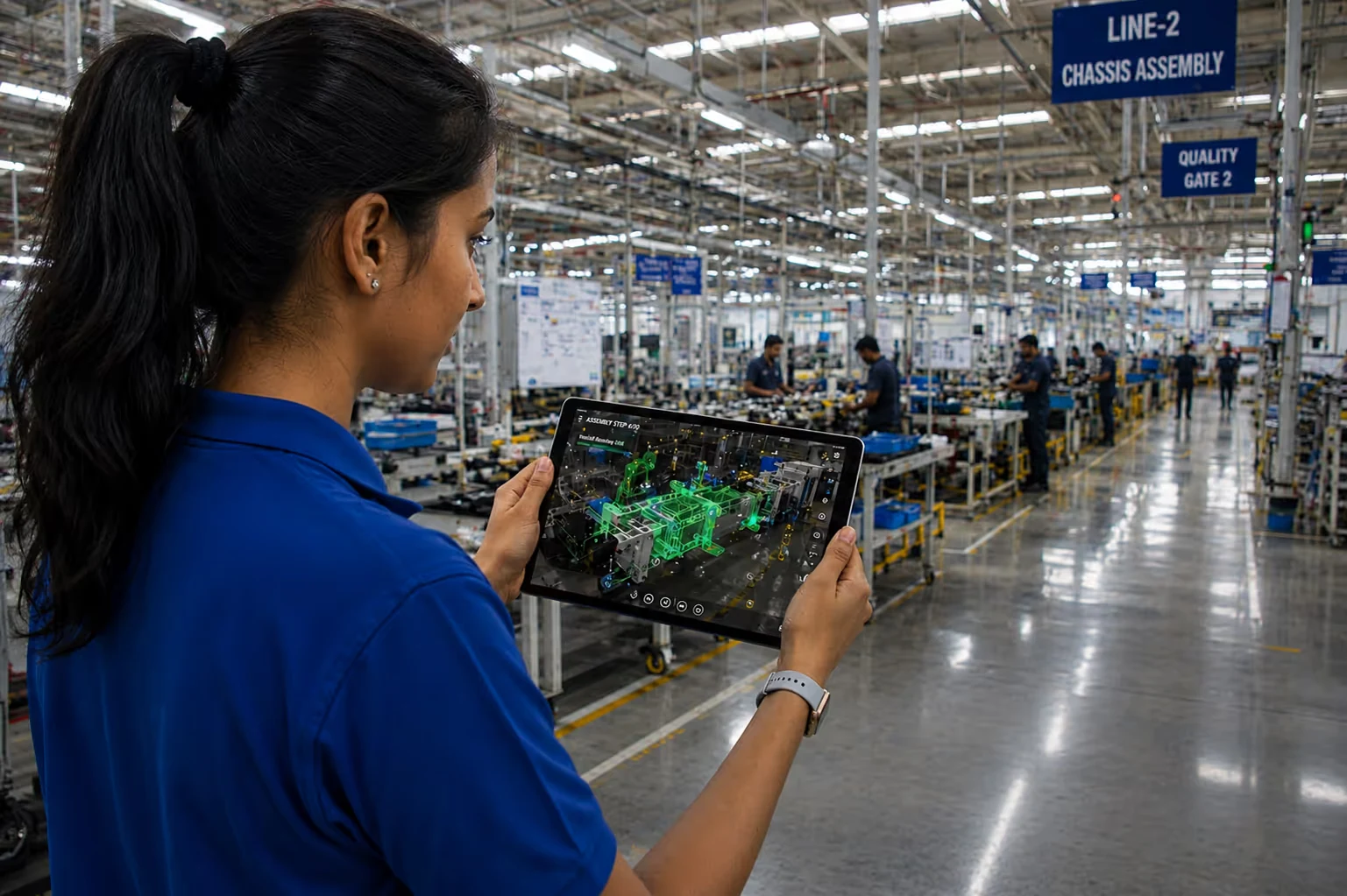 How an Indian Tier-1 auto component maker digitised its shop floor with tablet AR: The situation: paper binders and rising demands
